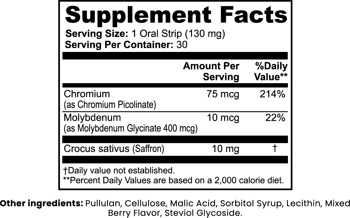 VOLTEX Appetite Balance & Weight Support Strips — 30 Oral Strips