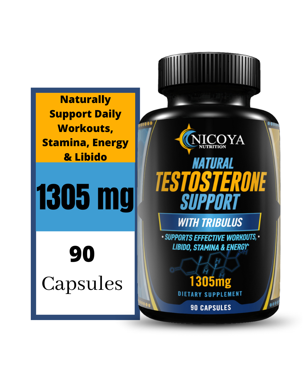 Natural Testosterone Enhancer + Nitric Oxide L-Arginine -Value 2 Pack Bundle!