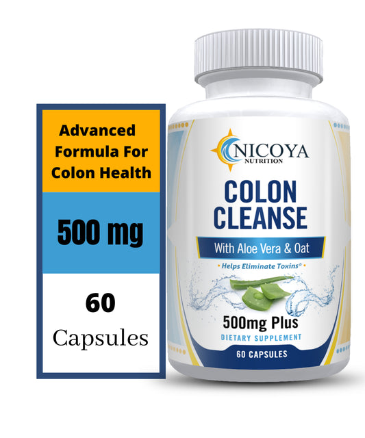 Colon Cleanse 500MG | Help Naturally Lose Weight, Detox, Bloating & Boost Energy