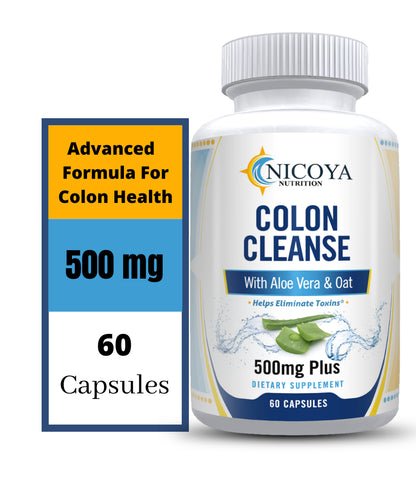 Colon Cleanse 500MG | Digestion, Energy, Constipation & Gas Relief 2 Pk