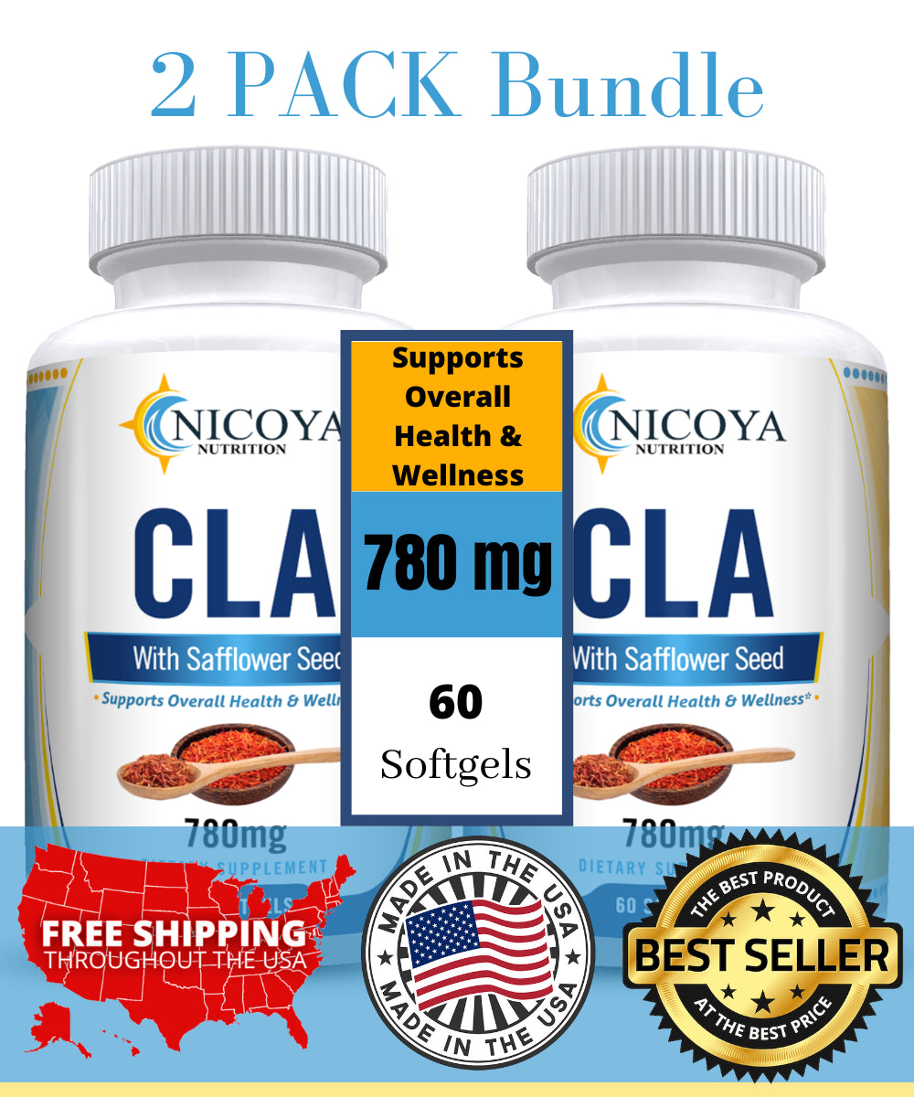 CLA 780Mg | Stim-Free Weight Management/Fat Burner Lean Muscle 120 Softgels 2PK