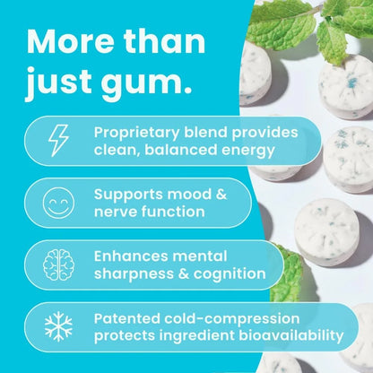Revitalize Your Day with Neuro Energy & Focus Peppermint Gum - 90 Pieces of Refreshing Energy