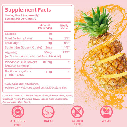 Feminine Balance Gummies - Relieves Cramps, Moods, Hot Flashes and Night Sweats, Vaginal Health
