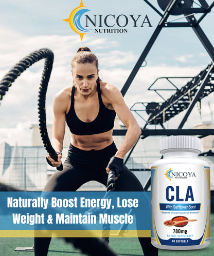 CLA 780Mg | Stim-Free Weight Management/Fat Burner Lean Muscle 120 Softgels 2PK
