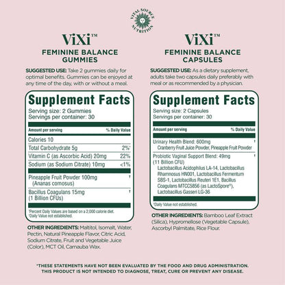 Feminine Balance Gummies - Vixi - Vital Source Nutrition