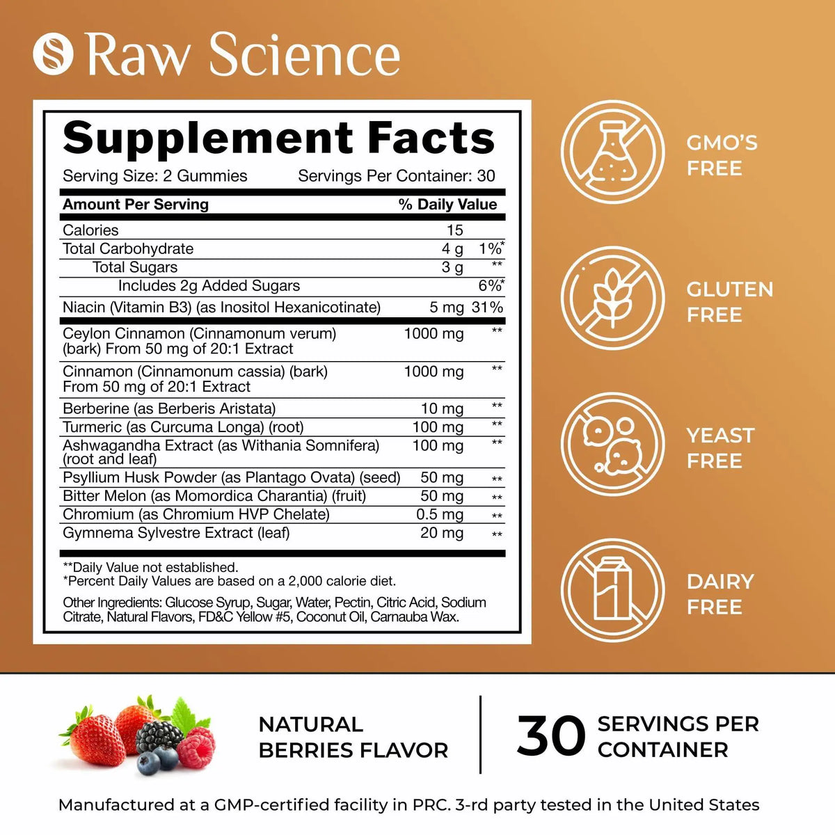 Cinnamon Blood Support Gummies - Ceylon 2000mg