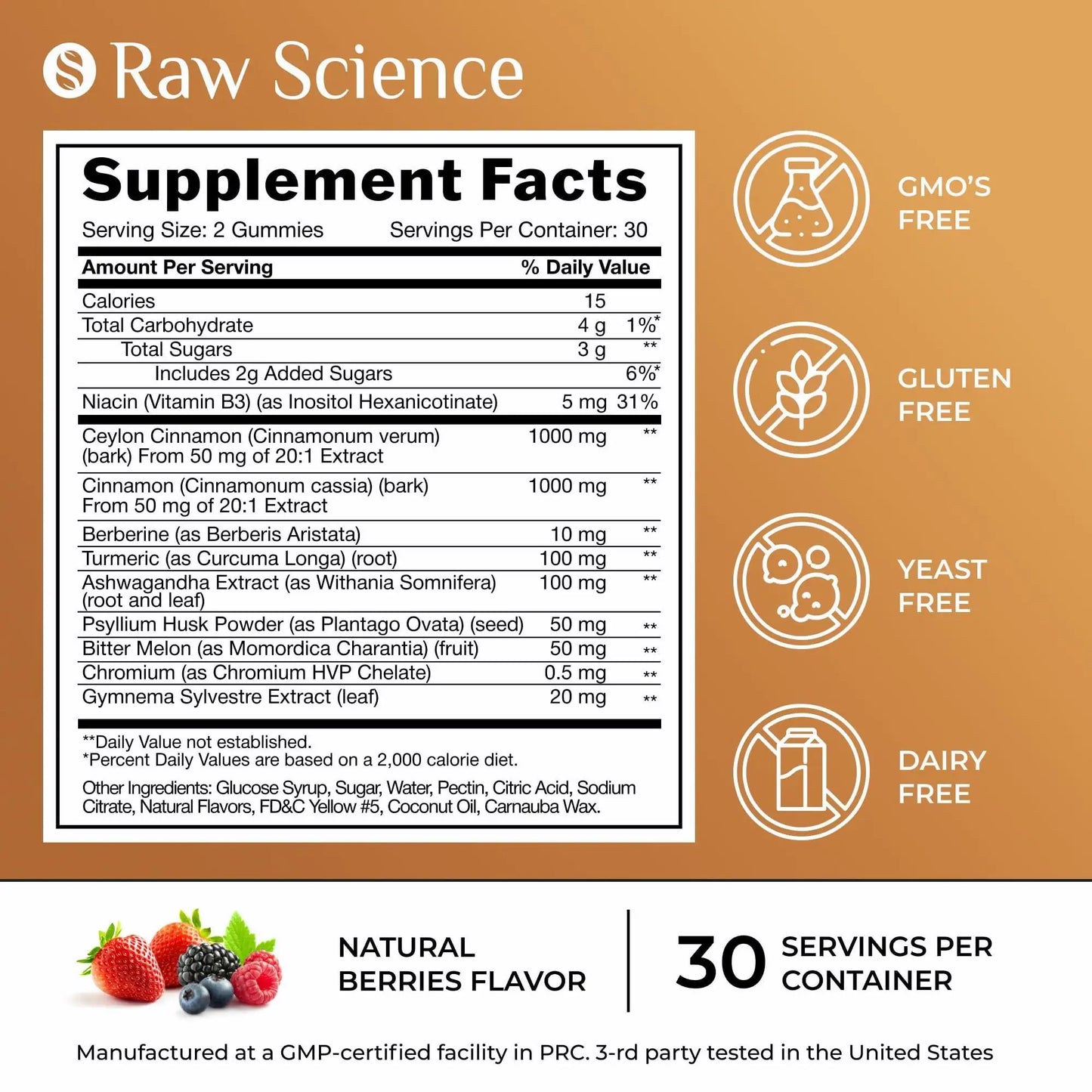 Cinnamon Blood Support Gummies - Ceylon 2000mg