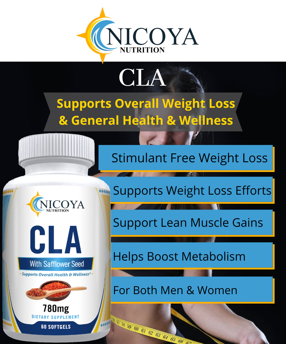CLA 780Mg | Stim-Free Weight Management/Fat Burner Lean Muscle 120 Softgels 2PK