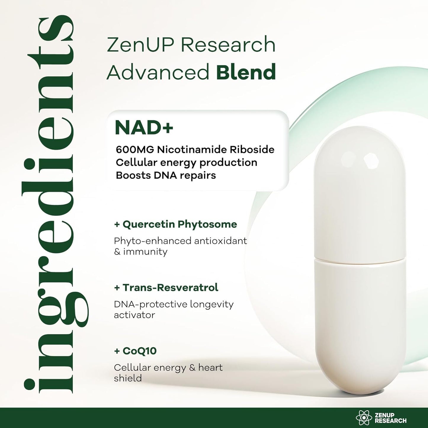 NAD+ Supplement Research | 1100Mg Liposomal Nicotinamide Riboside With