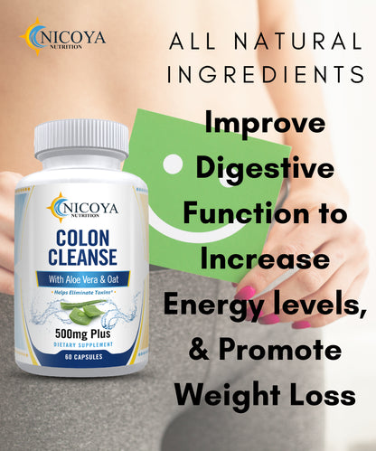 Colon Cleanse 500MG | Help Naturally Lose Weight, Detox, Bloating & Boost Energy