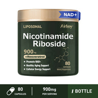 Nerve Protection, Delay Aging, Protect Blood Vessels NAD+ Supplement - Liposomal Nicotinamide Riboside 900Mg, Resveratrol