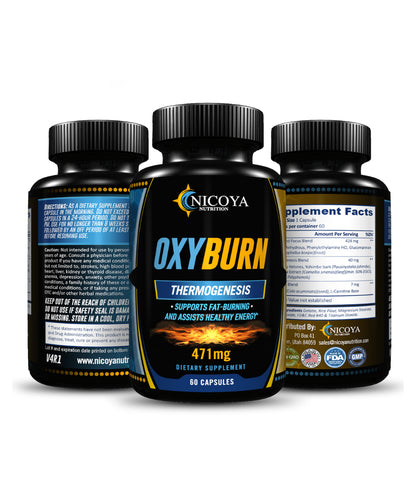 OXY BURN 472MG | Weight Loss & Fat Burner, Natural Appetite Suppressant & Energy