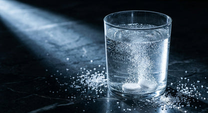 H2 tablets dissolving in water