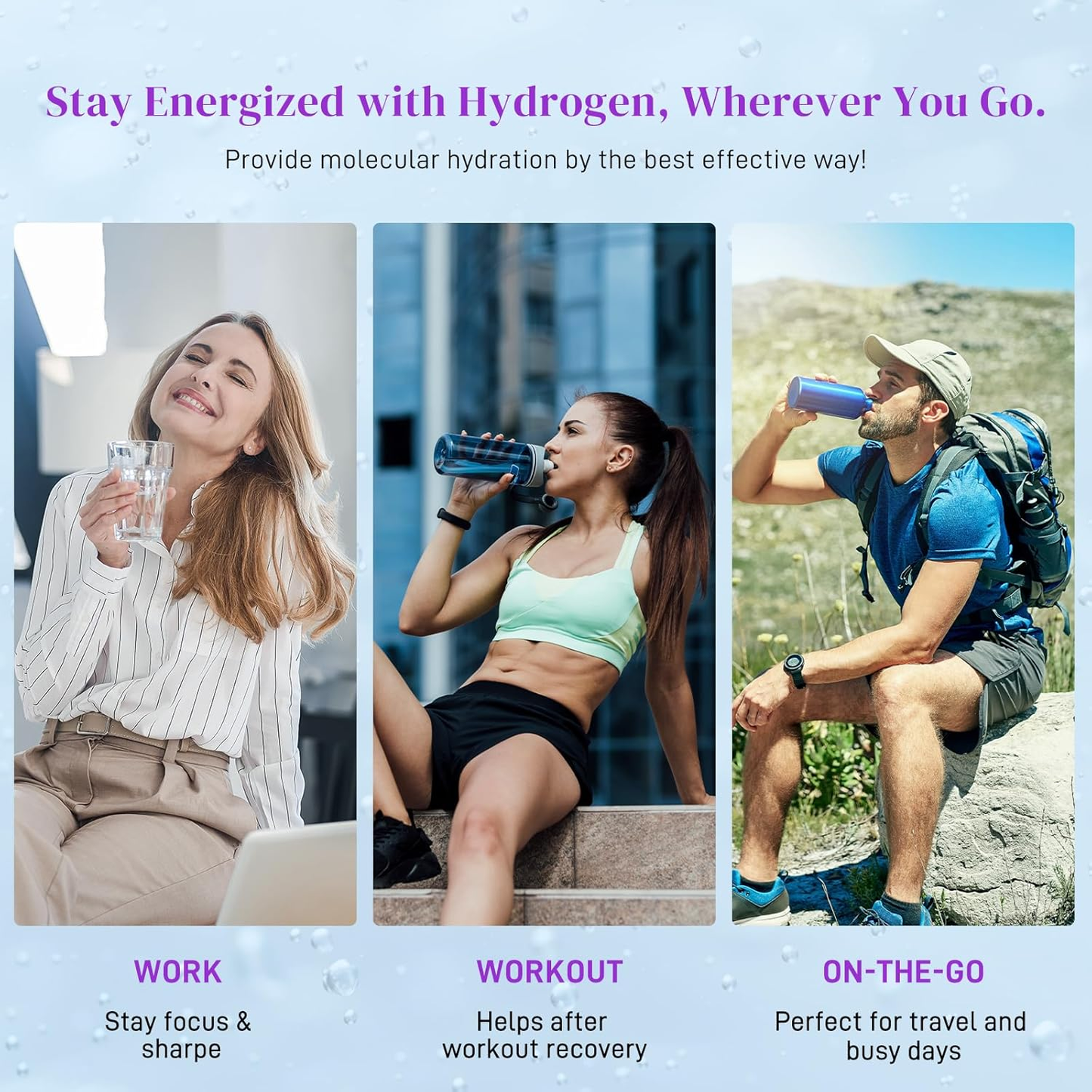 Hydrogen Water Tablets — 8 PPM Molecular H2 + Magnesium (60 Tablets)